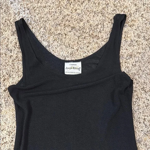 Joseph Ribkoff Black Sleeveless Scoop Neck Maxi Dress - Picture 2 of 4